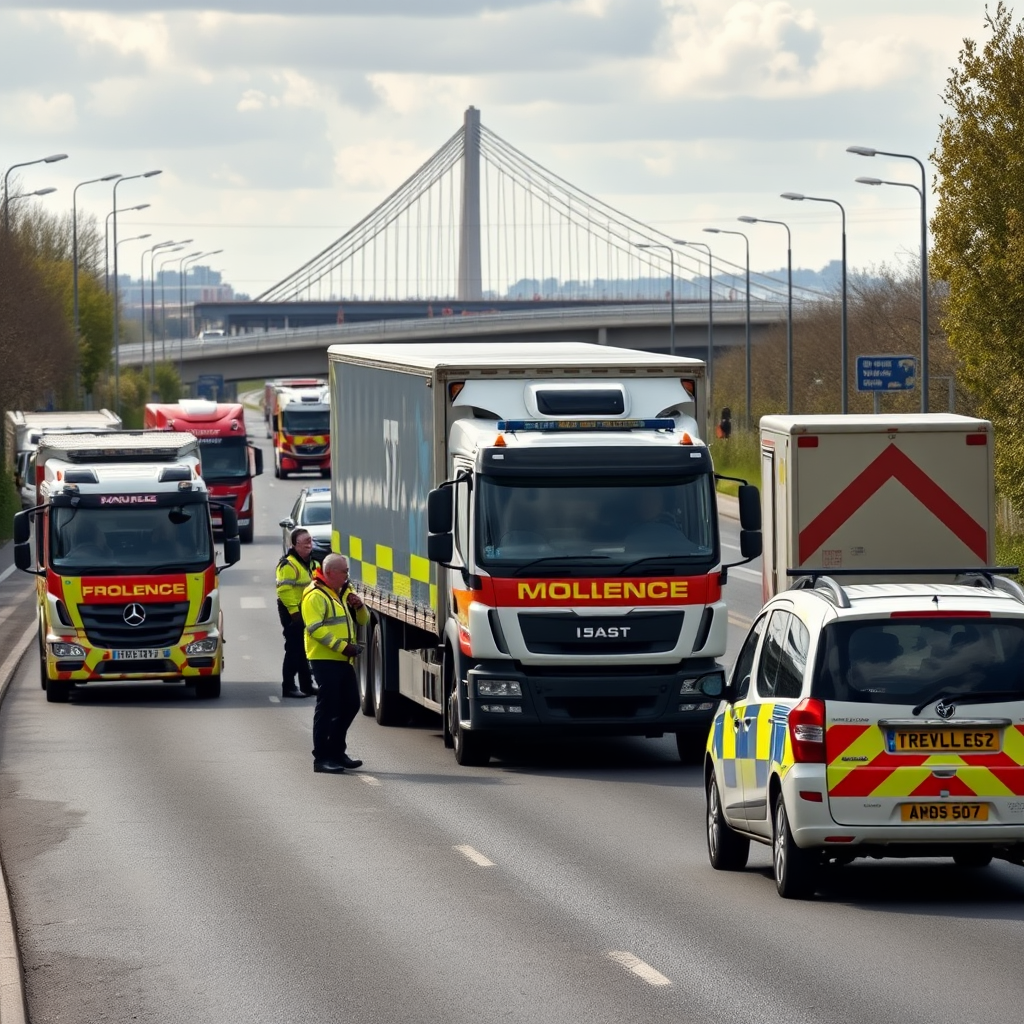 Crews deployed to lorry collision on road in Newport